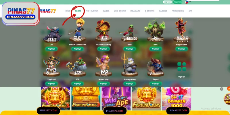 Paglalahad Tungkol sa Slots ng PINAS77