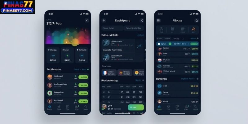 Mobile Betting App Dashboard