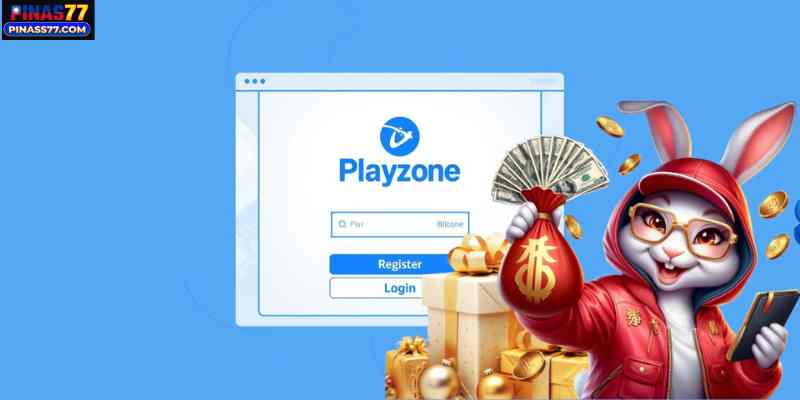    Accessing the playzone new link allows you to register or log in easily.